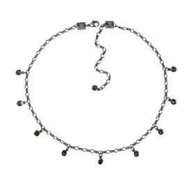   Konplott Lánc nyaklánc Tutui Collection szürke fekete diamant ezüst