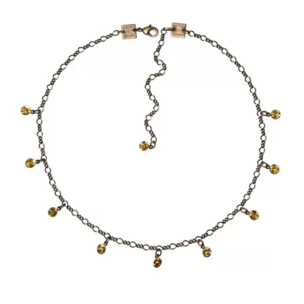 Konplott Lánc nyaklánc Tutui Collection fényes sárga topaz ezüst