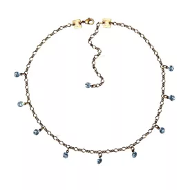   Konplott Lánc nyaklánc Tutui Collection fényes kék aquamarine ezüst