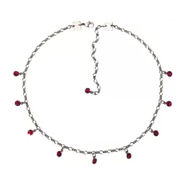   Konplott Lánc nyaklánc Tutui Collection sötét rózsa fuchsia ezüst