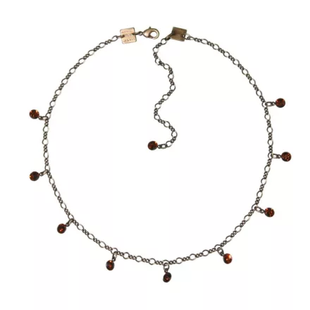 Konplott Lánc nyaklánc Tutui Collection barna smoked topaz ezüst