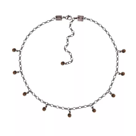 Konplott Lánc nyaklánc Tutui Collection fényes bézs smoked topaz ezüst