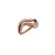 Misaki Női gyűrű nemesacél rosegold Gr.52 VAGUES QCRRVAGUES52