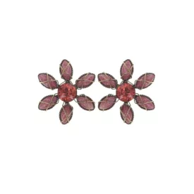   Konplott fülbevaló ékszer Psychodahlia rot / rózsaszín klein