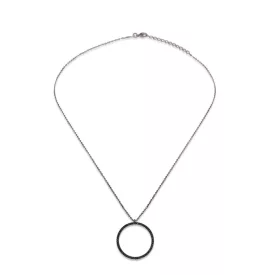   Kurshuni nyaklánc ékszer Lánc Torus ezüst fekete BL197A-2