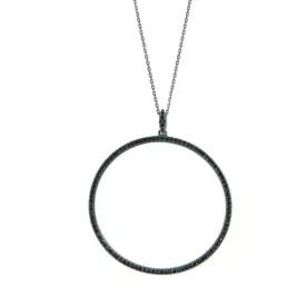   Kurshuni nyaklánc ékszer Lánc Torus ezüst fekete BL197C-2
