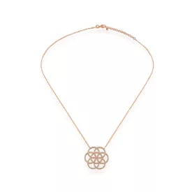   Kurshuni nyaklánc ékszer Seed Of Life ezüst Roségold KR462-2