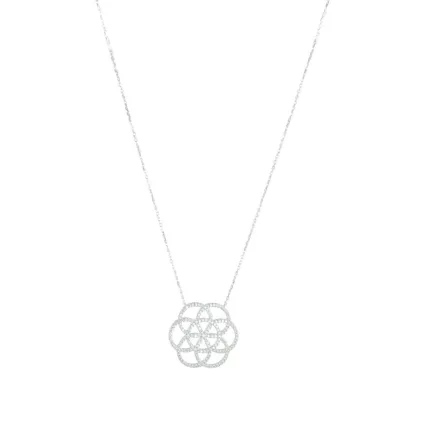 Kurshuni nyaklánc ékszer Seed Of Life ezüst KR462-2