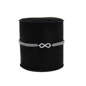 Kurshuni karkötő Mini Infinity Macrame ezüst KR267-8