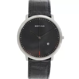   Bering férfi óra karóra vékony klasszikus - 11139-402 bőr Kroko