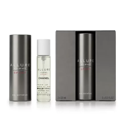 Chanel Allure Homme Sport Eau Extreme Twist and Spray EDT parfüm férfiaknak 3x20 ml