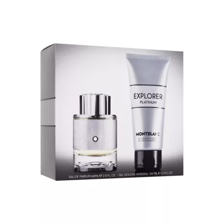 Montblanc Explorer Platinum EDP parfüm férfiaknak 60 ml ajándékszett