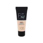 Maybelline Fit Me! Matte + Poreless alapozó 105 Natural Ivory nőknek 30 ml