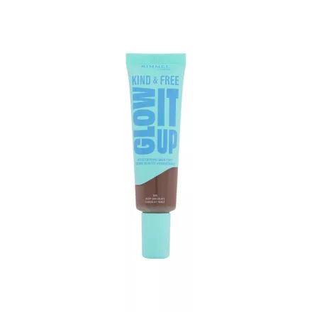 Rimmel London Kind & Free Glow It Up Moisturising Skin Tint alapozó 605 Deep Chocolate nőknek 30 ml