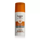 Eucerin Sun Oil Control Tinted Dry Touch Sun Gel-Cream arc napvédő SPF50+ Medium 50 ml