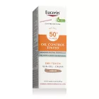 Eucerin Sun Oil Control Tinted Dry Touch Sun Gel-Cream arc napvédő SPF50+ Medium 50 ml