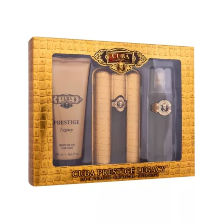 Cuba Prestige Legacy EDT parfüm férfiaknak 90 ml ajándékszett