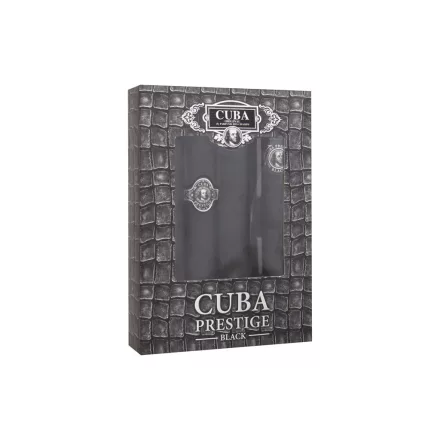 Cuba Prestige Black EDT parfüm férfiaknak 90 ml ajándékszett