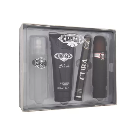 Cuba Black EDT parfüm férfiaknak 100 ml ajándékszett