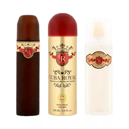 Cuba Royal EDT parfüm férfiaknak 100 ml ajándékszett