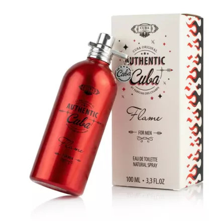 Cuba Authentic Flame EDT parfüm férfiaknak 100 ml