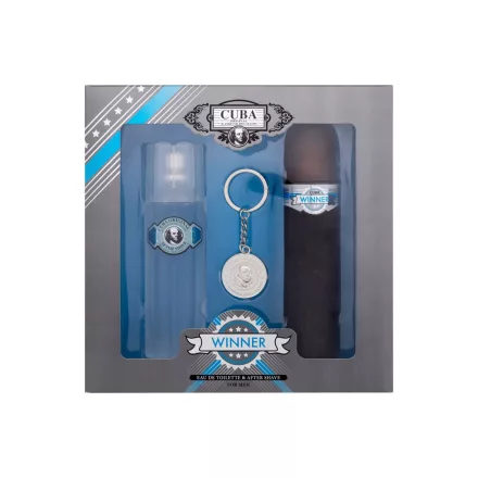 Cuba Winner EDT parfüm férfiaknak 100 ml ajándékszett