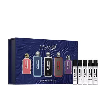 Afnan Discovery Set 9pm EDP parfüm nőknek 2 ml ajándékszett
