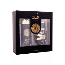 Lattafa Asad EDP parfüm férfiaknak 100 ml ajándékszett