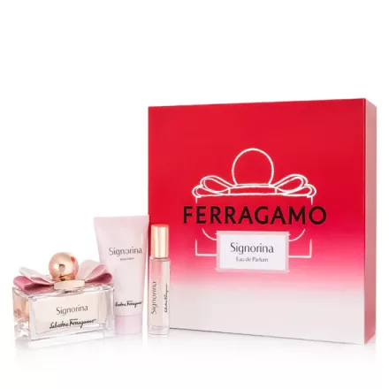 Ferragamo Signorina EDP parfüm nőknek 100 ml ajándékszett