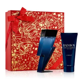   Carolina Herrera Bad Boy Cobalt Électrique EDP parfüm férfiaknak 100 ml ajándékszett