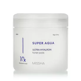   Missha Super Aqua Ultra Hyalron Toner Pads arctisztító kendő 90 db