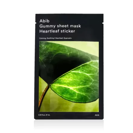 Abib Gummy Sheet Mask Heartleaf Sticker arcmaszk 27 ml