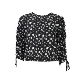 DESIGUAL hosszú ujjú női ing, fekete
