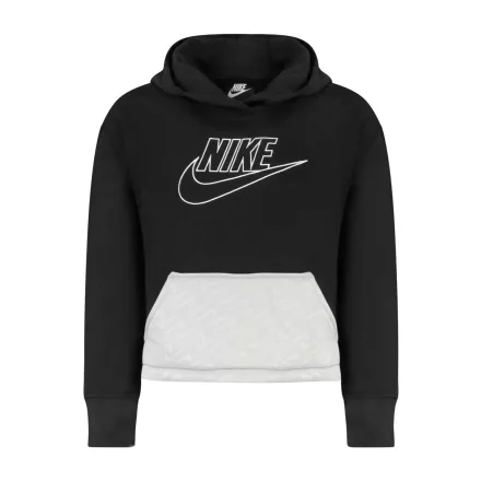 NIKE GYEREK FEKETE CIPZÁROS PULÓVER