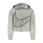 NIKE CIPZÁROS LÁNY PULÓVER, SZÜRKE