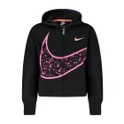 NIKE LÁNY FEKETE CIPZÁROS PULÓVER