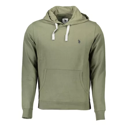 US POLO ASSN. FÉRFI ZÖLD CIPZÁROS PULÓVER