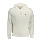 US POLO ASSN. FÉRFI FEHÉR CIPZÁROS PULÓVER