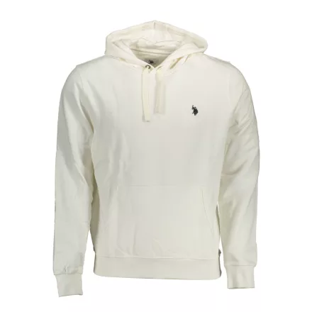 US POLO ASSN. FÉRFI FEHÉR CIPZÁROS PULÓVER