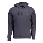 US POLO ASSN. FÉRFI KÉK CIPZÁROS PULÓVER