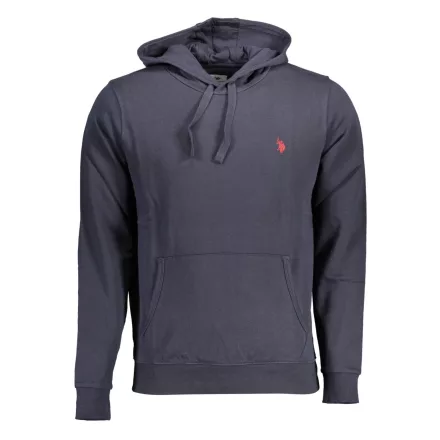 US POLO ASSN. FÉRFI KÉK CIPZÁROS PULÓVER