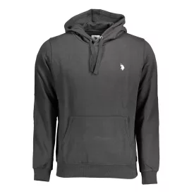 US POLO ASSN. FÉRFI FEKETE CIPZÁROS PULÓVER