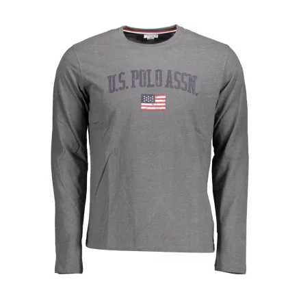 US POLO ASSN. FÉRFI HOSSZÚ UJJÚ PÓLÓ, SZÜRKE