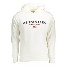 US POLO ASSN. FÉRFI FEHÉR CIPZÁROS PULÓVER