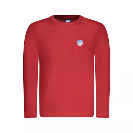 NORTH SAILS GYEREK HOSSZÚ UJJÚ PÓLÓ, PIROS