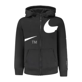 NIKE GYEREK FEKETE CIPZÁROS PULÓVER