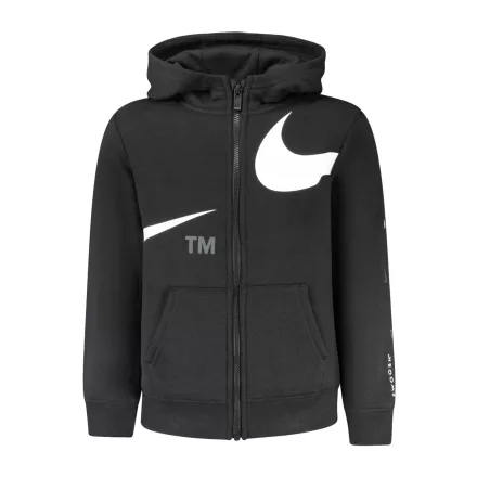 NIKE GYEREK FEKETE CIPZÁROS PULÓVER