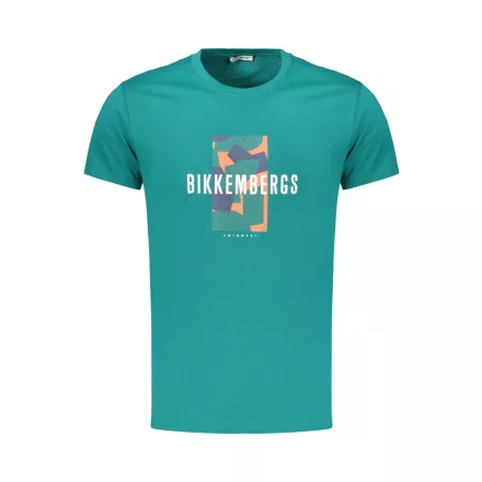 BIKKEMBERGS FÉRFI RÖVID UJJÚ PÓLÓ ZÖLD