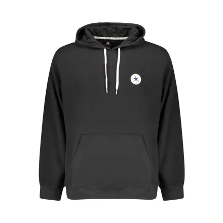 Converse férfi cipzáras kapucnis pulóver, fekete