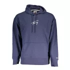 TOMMY HILFIGER FÉRFI KÉK cipzár nélküli pulóver